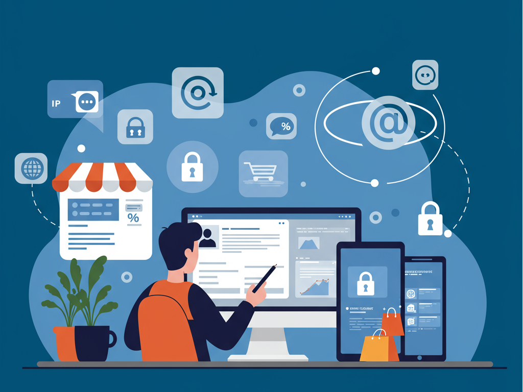 Secure proxy use for multi-account e-com